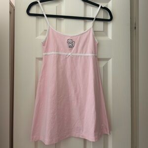 kitteny sofie dress in baby pink